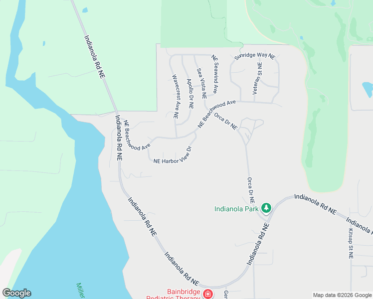 map of restaurants, bars, coffee shops, grocery stores, and more near 7745 Northeast Beachwood Avenue in Poulsbo
