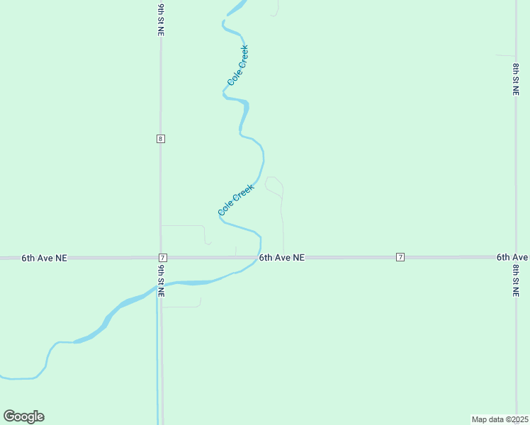 map of restaurants, bars, coffee shops, grocery stores, and more near 864 6th Avenue Northeast in Thompson