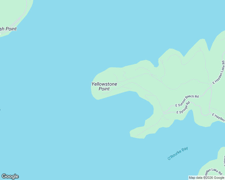 map of restaurants, bars, coffee shops, grocery stores, and more near 6668 East Sunset Beach Road in Hayden