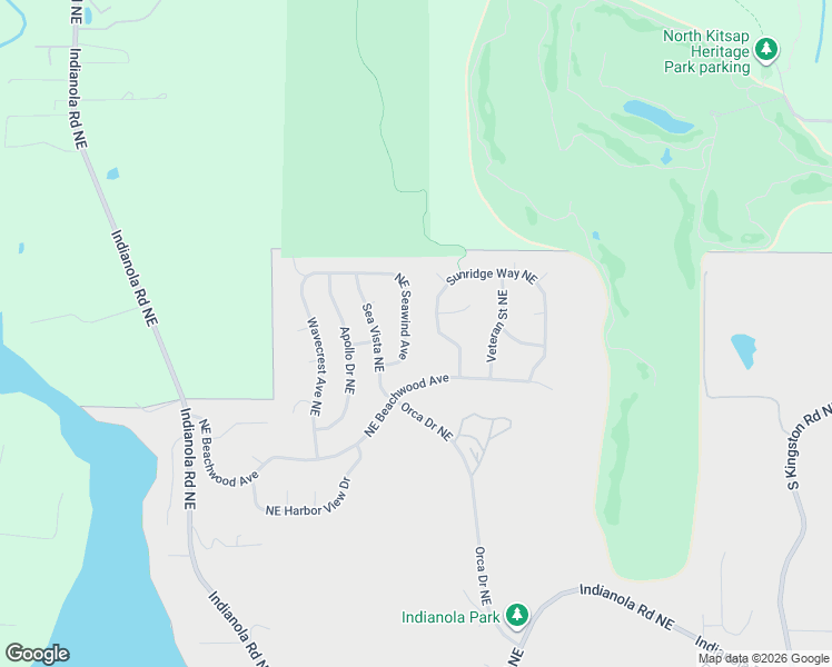 map of restaurants, bars, coffee shops, grocery stores, and more near 8200 Northeast Seawind Avenue in Poulsbo