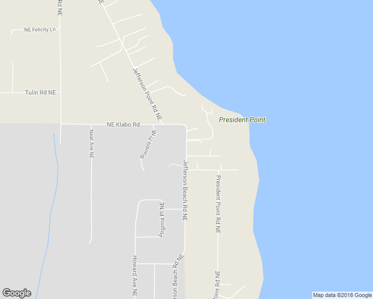 map of restaurants, bars, coffee shops, grocery stores, and more near 22448 Jefferson Beach Road Northeast in Kingston