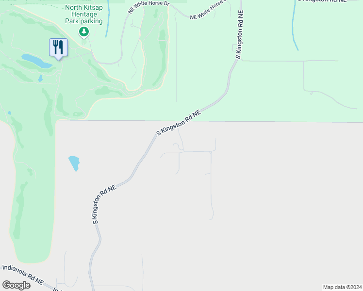 map of restaurants, bars, coffee shops, grocery stores, and more near 22303 Dewberry Road Northeast in Indianola