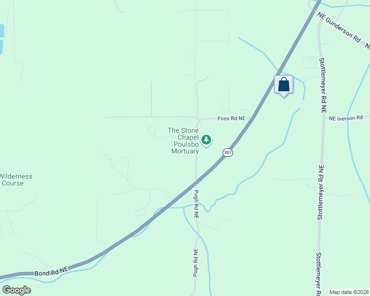 map of restaurants, bars, coffee shops, grocery stores, and more near 22119 Foss Road Northeast in Poulsbo