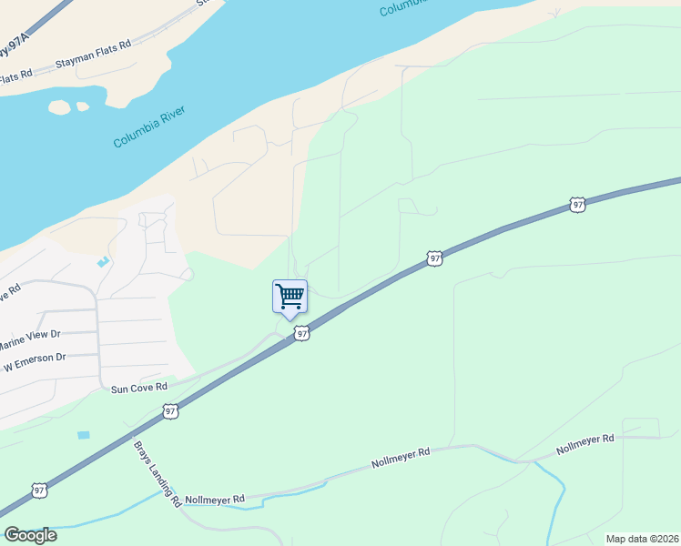 map of restaurants, bars, coffee shops, grocery stores, and more near 116 Mica Lane in Orondo