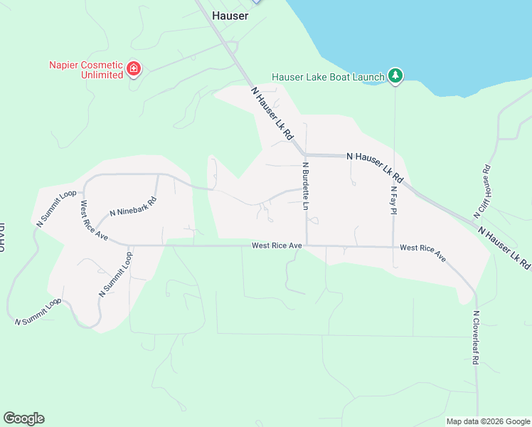 map of restaurants, bars, coffee shops, grocery stores, and more near 17802 Sheltered Court in Hauser