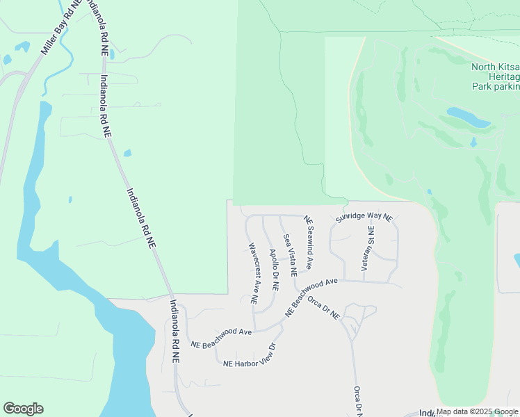 map of restaurants, bars, coffee shops, grocery stores, and more near 7720 Northeast Seawind Avenue in Poulsbo