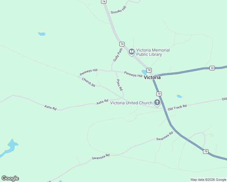 map of restaurants, bars, coffee shops, grocery stores, and more near 72 Church Road in Victoria