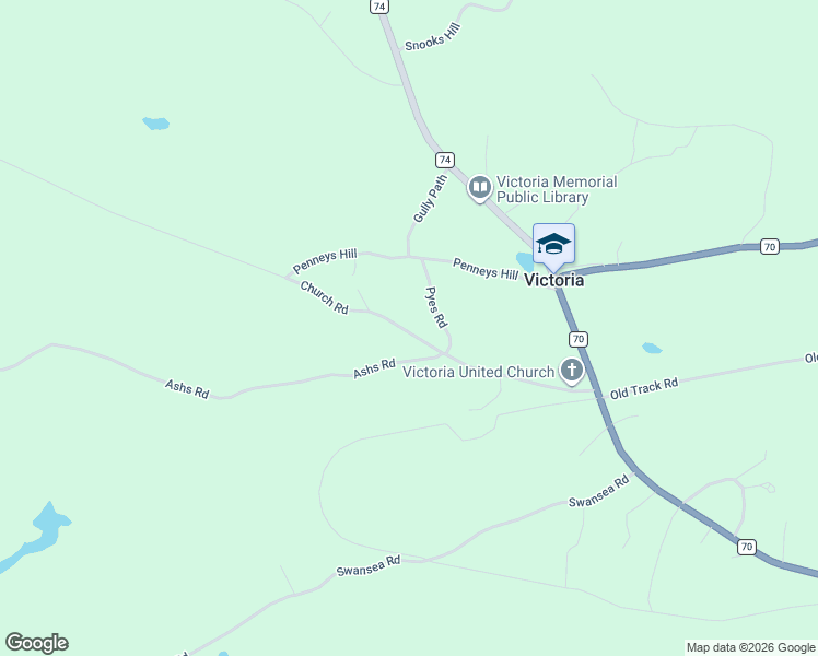 map of restaurants, bars, coffee shops, grocery stores, and more near 72 Church Road in Victoria