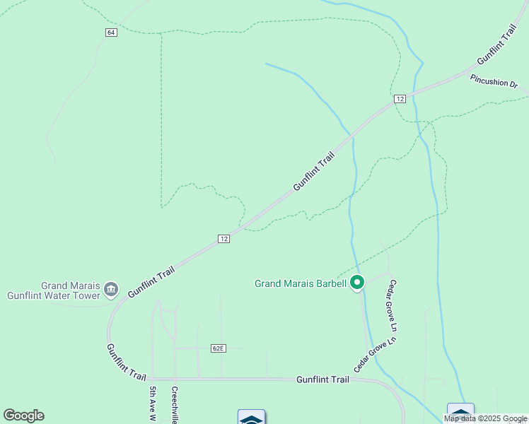 map of restaurants, bars, coffee shops, grocery stores, and more near Gunflint Trail in Grand Marais