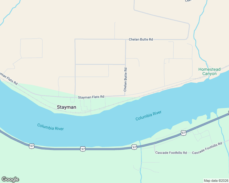 map of restaurants, bars, coffee shops, grocery stores, and more near 443 Stayman Flats Road in Chelan