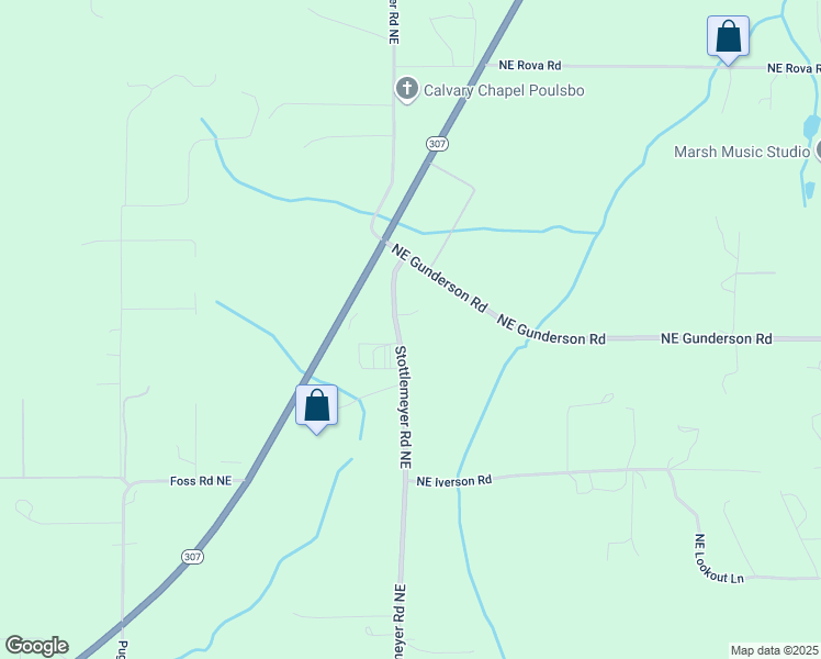 map of restaurants, bars, coffee shops, grocery stores, and more near 22948 Stottlemeyer Road Northeast in Poulsbo