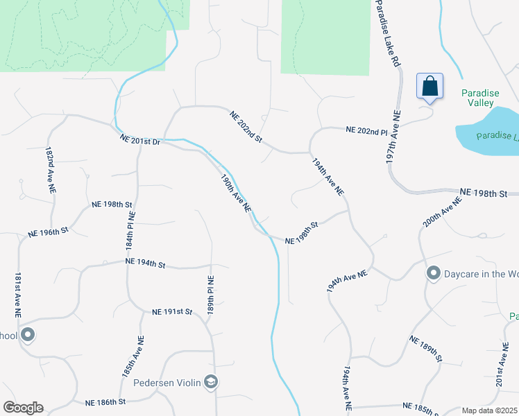 map of restaurants, bars, coffee shops, grocery stores, and more near 19818 190th Avenue Northeast in Woodinville