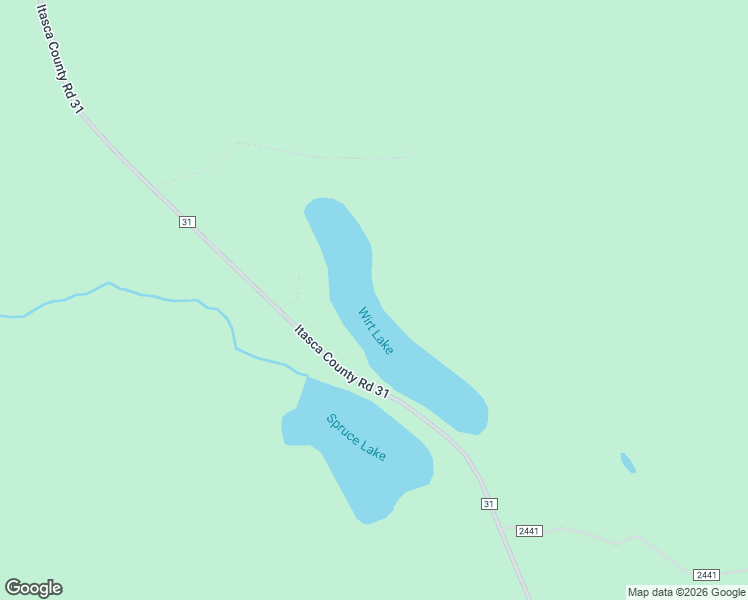 map of restaurants, bars, coffee shops, grocery stores, and more near 53309 Mink Road in Wirt