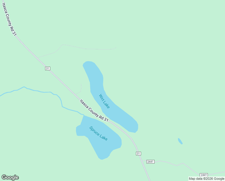 map of restaurants, bars, coffee shops, grocery stores, and more near 53309 Mink Road in Wirt