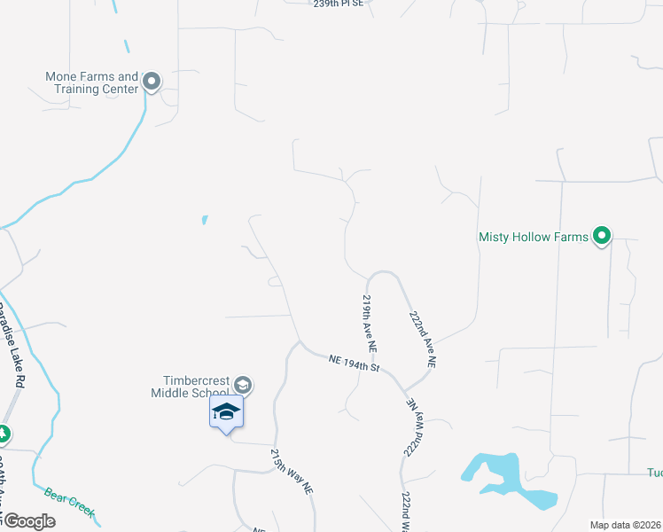 map of restaurants, bars, coffee shops, grocery stores, and more near 19903 218th Avenue Northeast in Woodinville