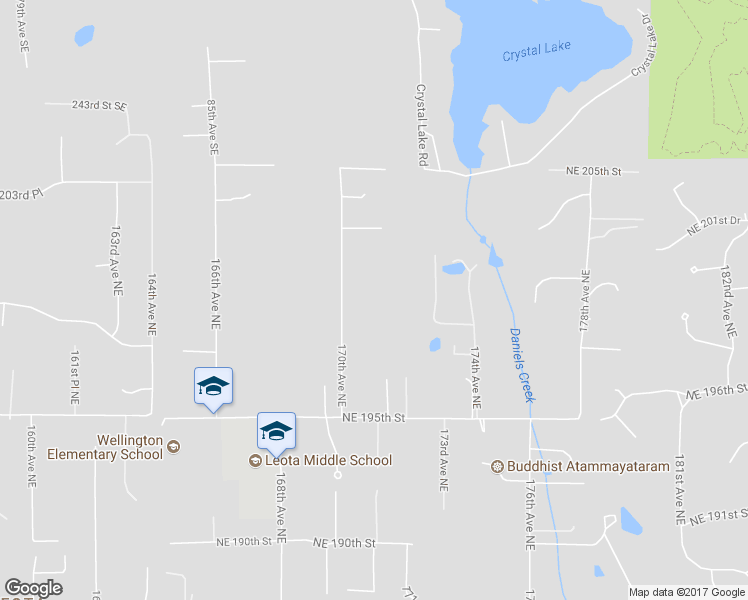 map of restaurants, bars, coffee shops, grocery stores, and more near 19930 170th Avenue Northeast in Woodinville