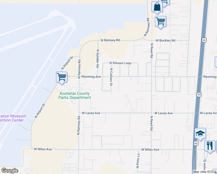 map of restaurants, bars, coffee shops, grocery stores, and more near 12010 North Stinson Drive in Hayden