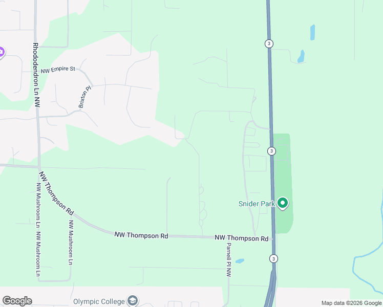 map of restaurants, bars, coffee shops, grocery stores, and more near 437 Equestrian Drive in Poulsbo