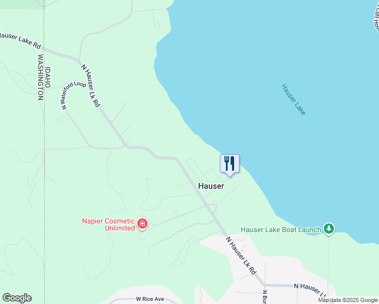 map of restaurants, bars, coffee shops, grocery stores, and more near 12152 North Hauser Lake Road in Hauser