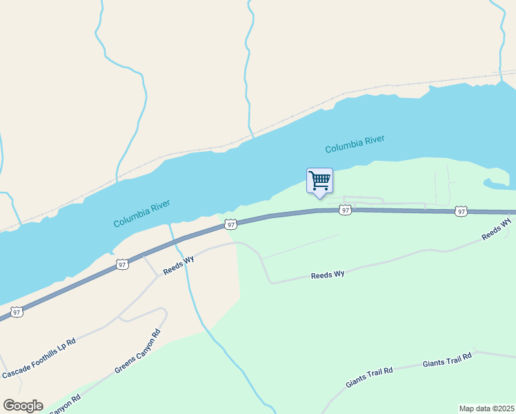 map of restaurants, bars, coffee shops, grocery stores, and more near 23020 U.S. 97 in Orondo