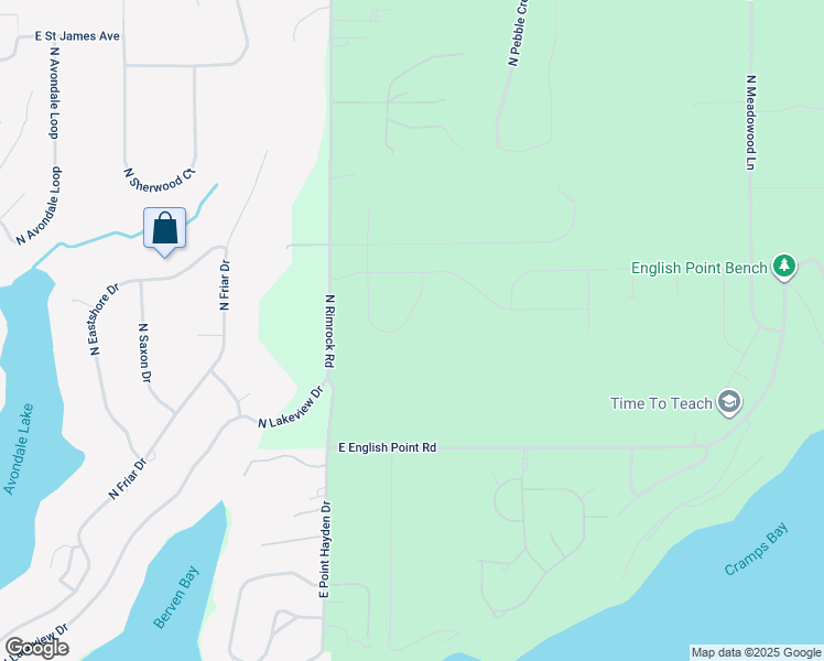 map of restaurants, bars, coffee shops, grocery stores, and more near 11469 North Blue Jay Court in Hayden