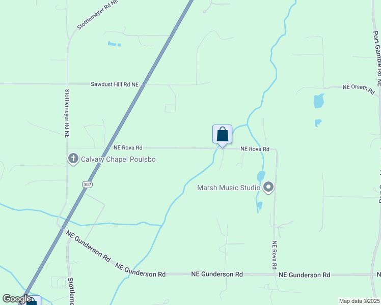 map of restaurants, bars, coffee shops, grocery stores, and more near 3913 Northeast Rova Road in Poulsbo