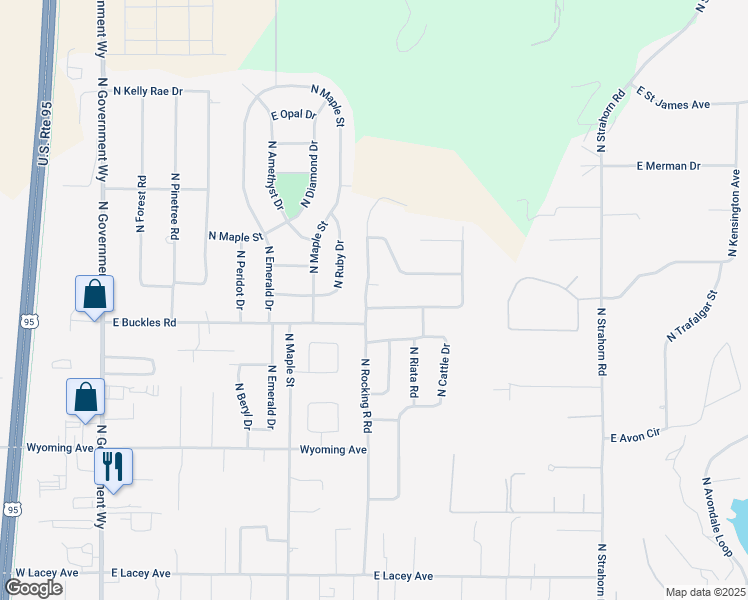 map of restaurants, bars, coffee shops, grocery stores, and more near 859 East Maroon Creek Drive in Hayden