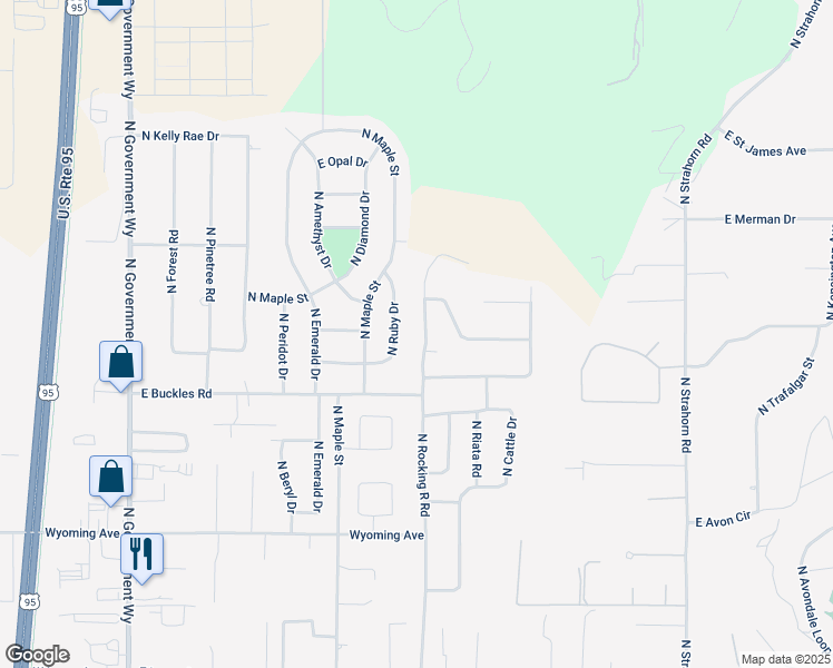 map of restaurants, bars, coffee shops, grocery stores, and more near 859 East Maroon Creek Drive in Hayden