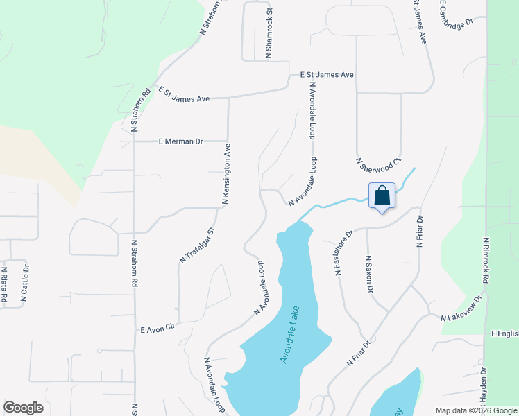 map of restaurants, bars, coffee shops, grocery stores, and more near 12035 North Avondale Loop in Hayden