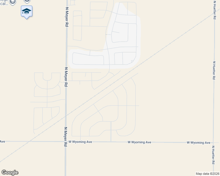 map of restaurants, bars, coffee shops, grocery stores, and more near 11866 North Meyer Road in Post Falls