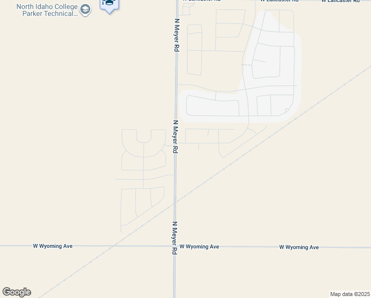 map of restaurants, bars, coffee shops, grocery stores, and more near 11866 North Meyer Road in Rathdrum