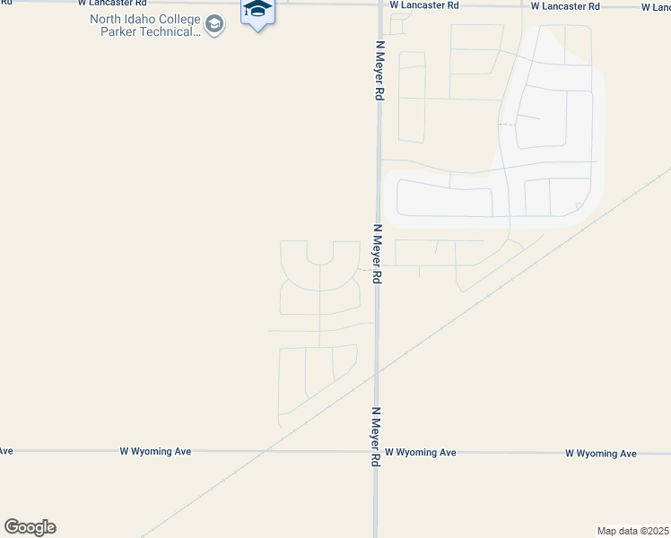 map of restaurants, bars, coffee shops, grocery stores, and more near 11866 North Meyer Road in Rathdrum