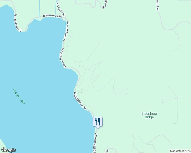 map of restaurants, bars, coffee shops, grocery stores, and more near 17454 West Cade Road in Hauser