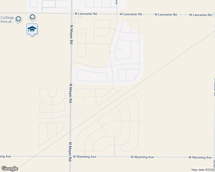 map of restaurants, bars, coffee shops, grocery stores, and more near 11866 North Meyer Road in Post Falls