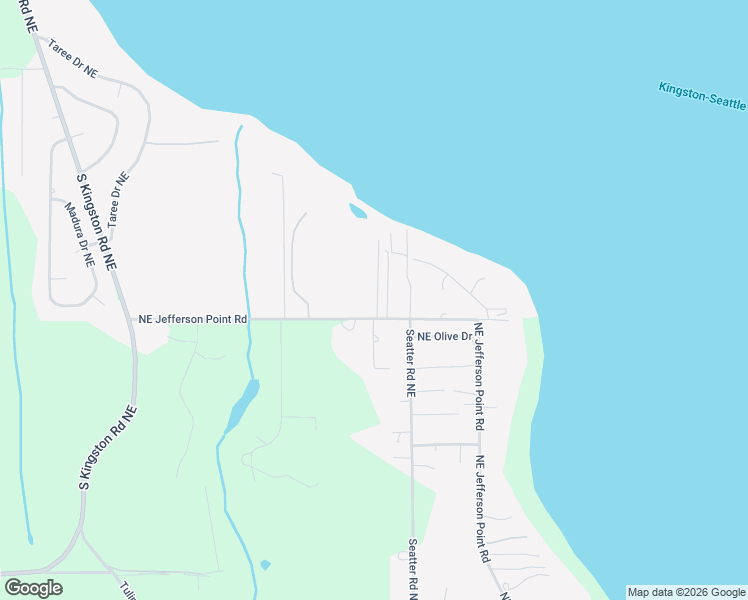 map of restaurants, bars, coffee shops, grocery stores, and more near 11870 Northeast Jefferson Point Road in Kingston