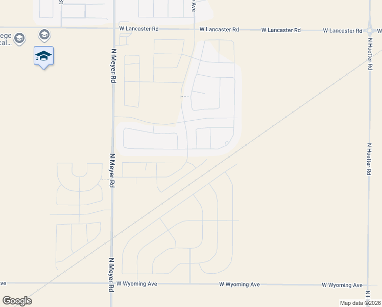 map of restaurants, bars, coffee shops, grocery stores, and more near 11866 North Meyer Road in Post Falls