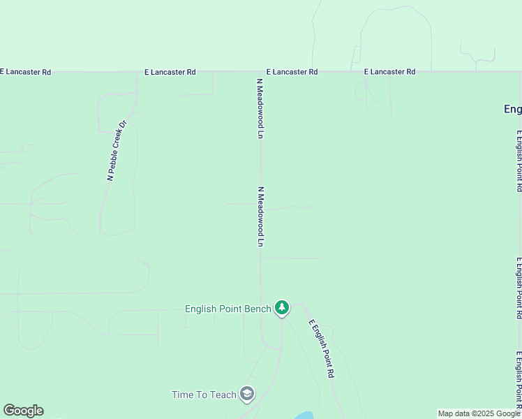 map of restaurants, bars, coffee shops, grocery stores, and more near North Meadowood Lane in Kootenai County