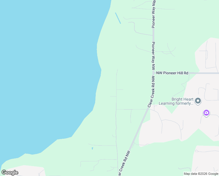 map of restaurants, bars, coffee shops, grocery stores, and more near 24487 Johnson Rd NW in Poulsbo