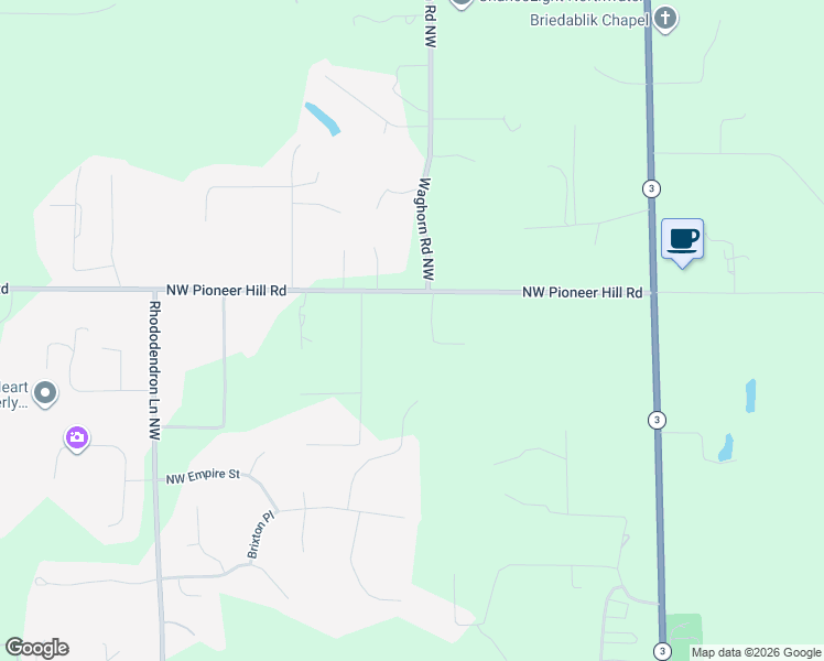 map of restaurants, bars, coffee shops, grocery stores, and more near 1011 Northwest Pioneer Hill Road in Poulsbo