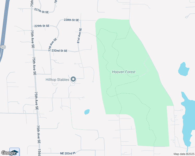 map of restaurants, bars, coffee shops, grocery stores, and more near 23503 82nd Avenue Southeast in Woodinville