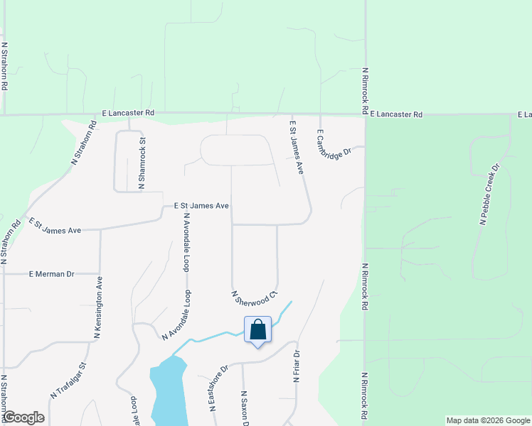 map of restaurants, bars, coffee shops, grocery stores, and more near 2883 East Saint James Avenue in Hayden