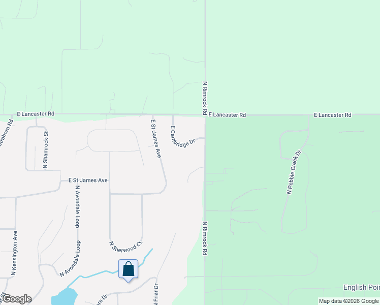 map of restaurants, bars, coffee shops, grocery stores, and more near 3155 East York Court in Hayden