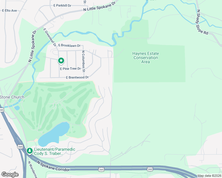 map of restaurants, bars, coffee shops, grocery stores, and more near 14212 North Copper Canyon Lane in Spokane