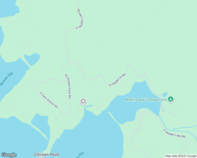 map of restaurants, bars, coffee shops, grocery stores, and more near 20249 East Hayden Lake Road in Hayden