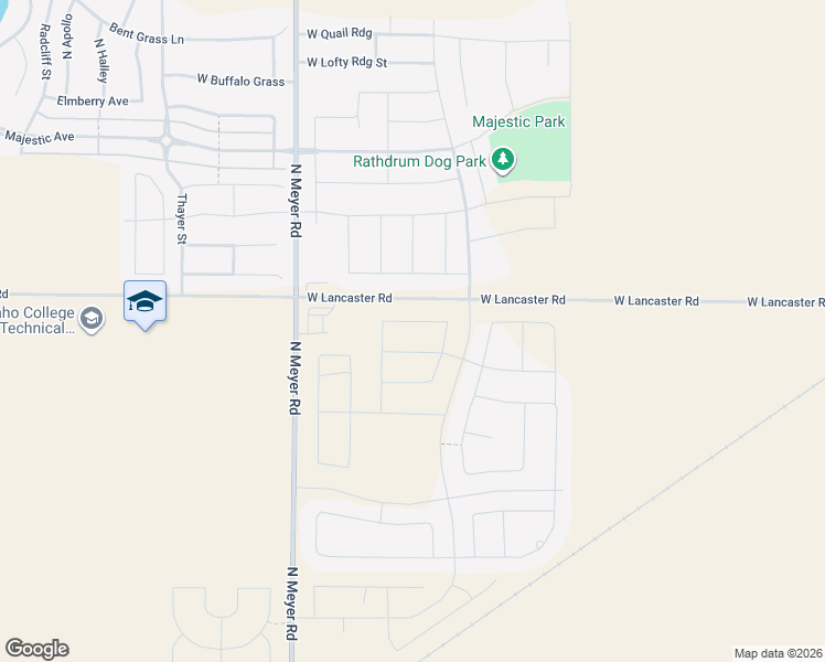 map of restaurants, bars, coffee shops, grocery stores, and more near 12780 North Farley Way in Twin Lakes
