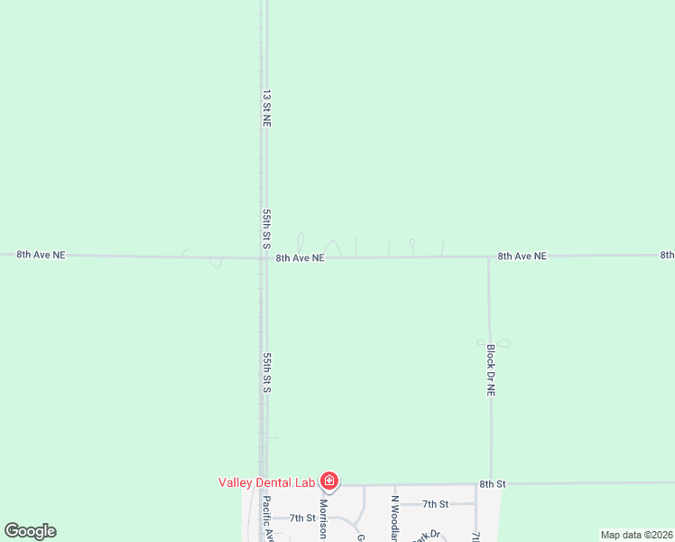 map of restaurants, bars, coffee shops, grocery stores, and more near 1285 8th Avenue Northeast in Thompson
