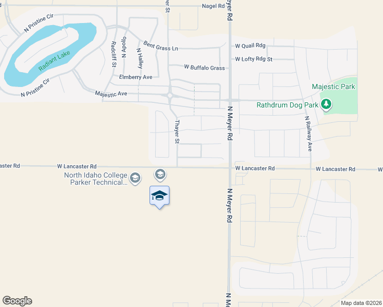 map of restaurants, bars, coffee shops, grocery stores, and more near 6636 West Rambo Street in Rathdrum
