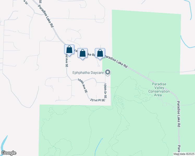 map of restaurants, bars, coffee shops, grocery stores, and more near 10427 229th Street Southeast in Woodinville