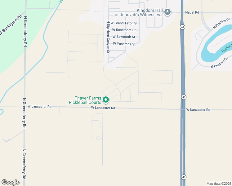 map of restaurants, bars, coffee shops, grocery stores, and more near 8149 West Lancaster Road in Rathdrum