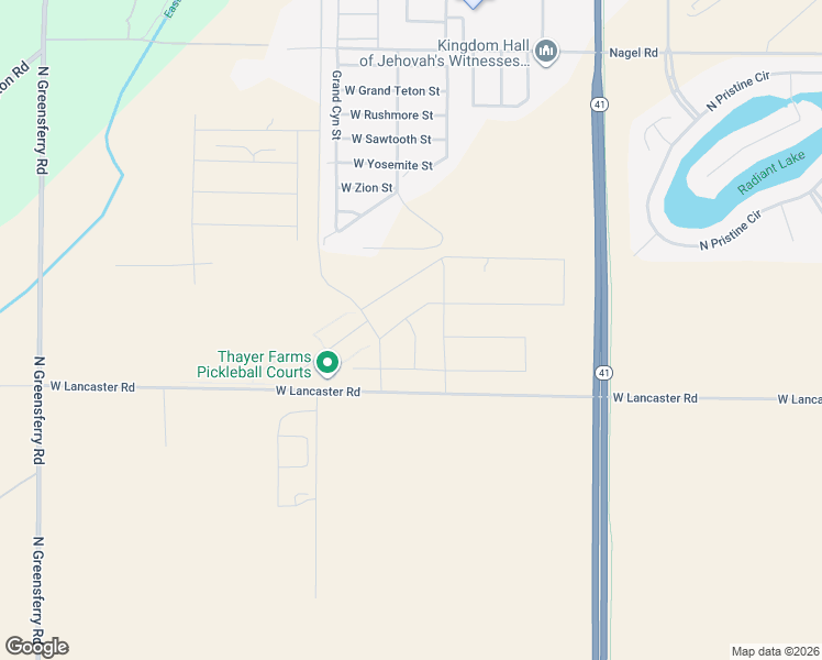 map of restaurants, bars, coffee shops, grocery stores, and more near 12941 Idaho 41 in Rathdrum